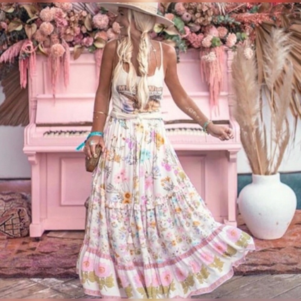 Spell Wild Bloom Maxi Skirt Sz. Small EUC